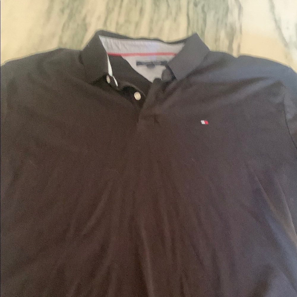 Tommy Hilfiger Men's Black Polo Shirt
